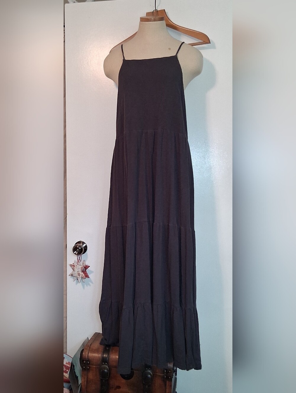 Z Supply Women’s Charcoal Spaghetti Strap Tank Dress